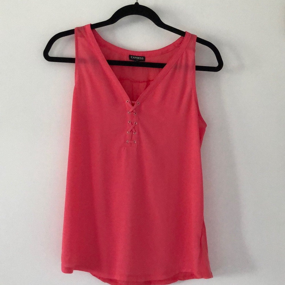 Express pink blouse tank